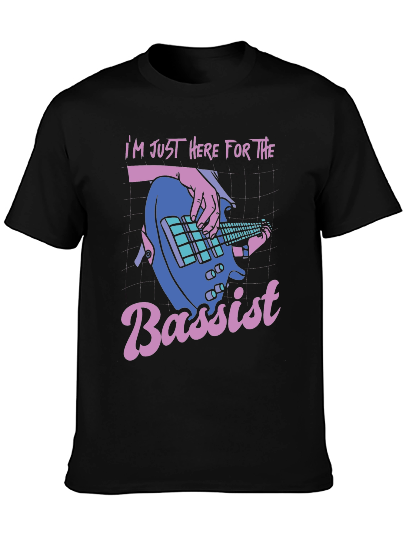 Bass Guitar T-Shirt - Im Just Here For The Bassist