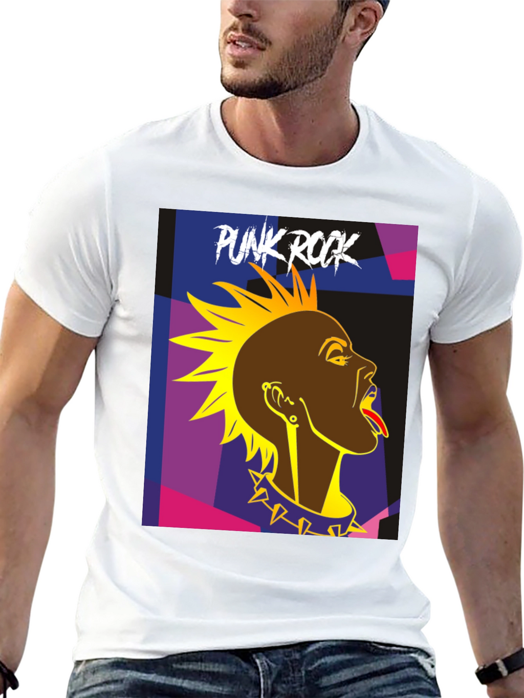 Punk Rock Graphic T-Shirt - Edgy Style