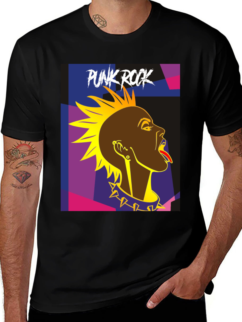 Punk Rock Graphic T-Shirt - Edgy Style