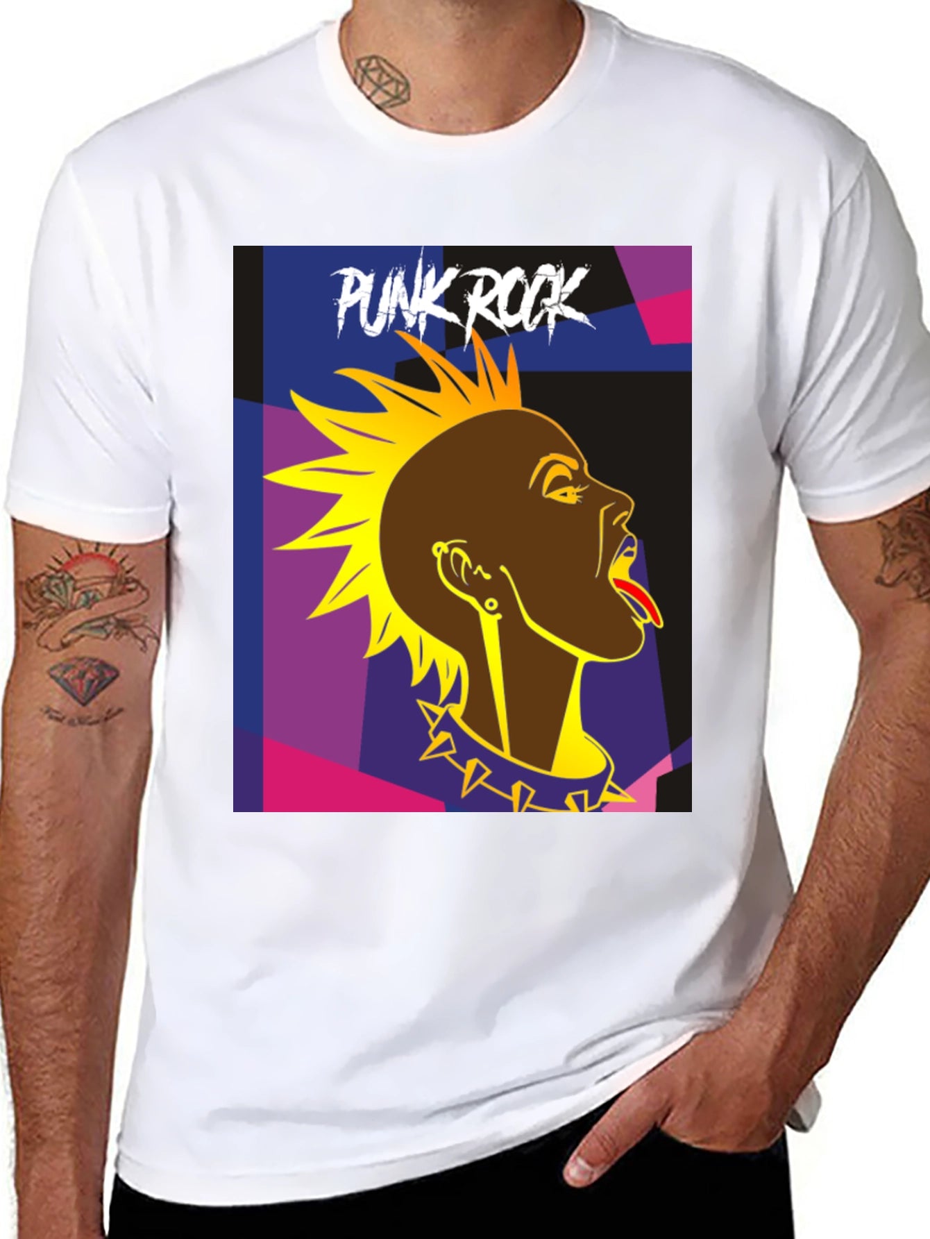 Punk Rock Graphic T-Shirt - Edgy Style