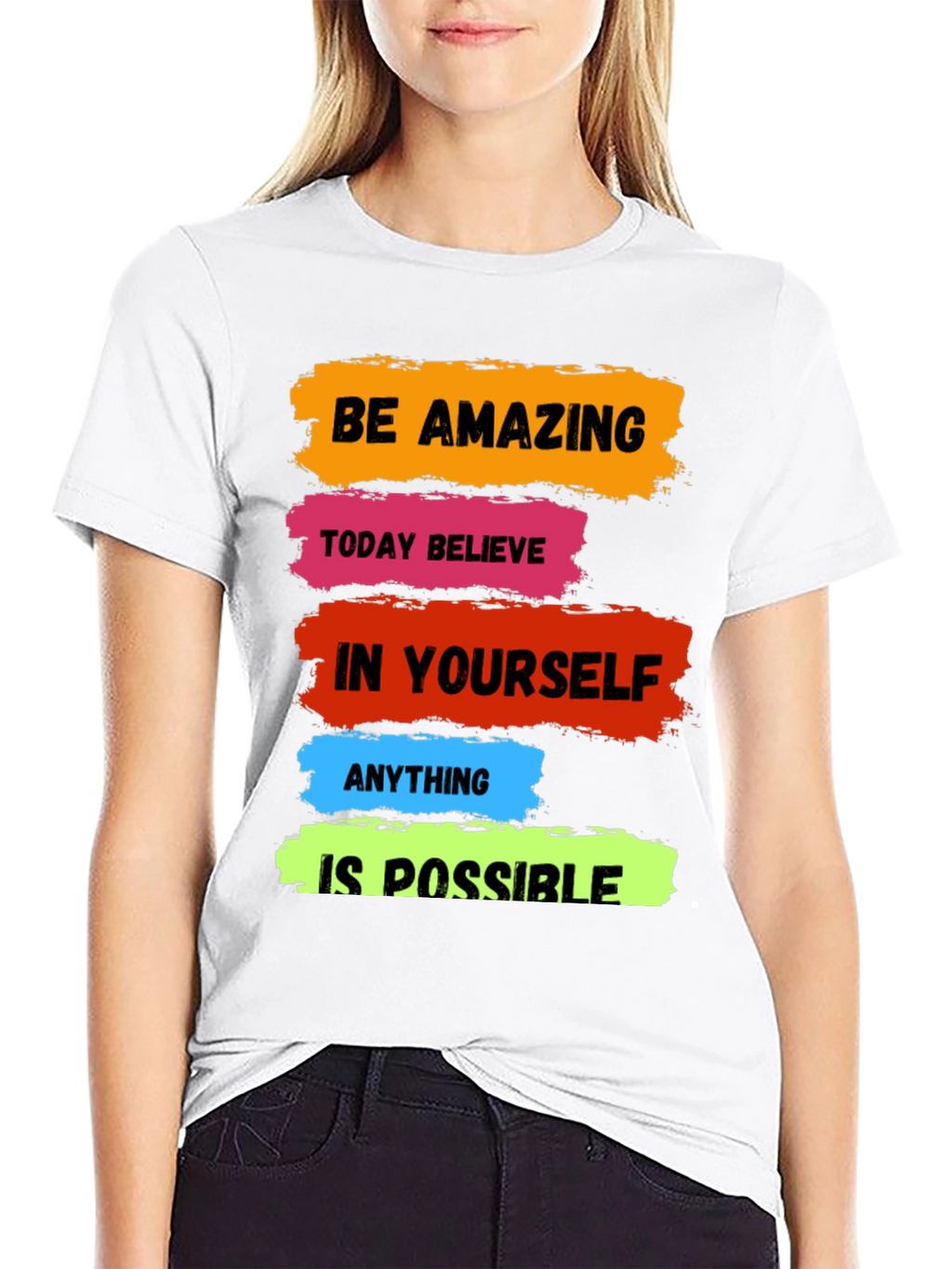 Motivational T-Shirt: Be Amazing Believe Possible