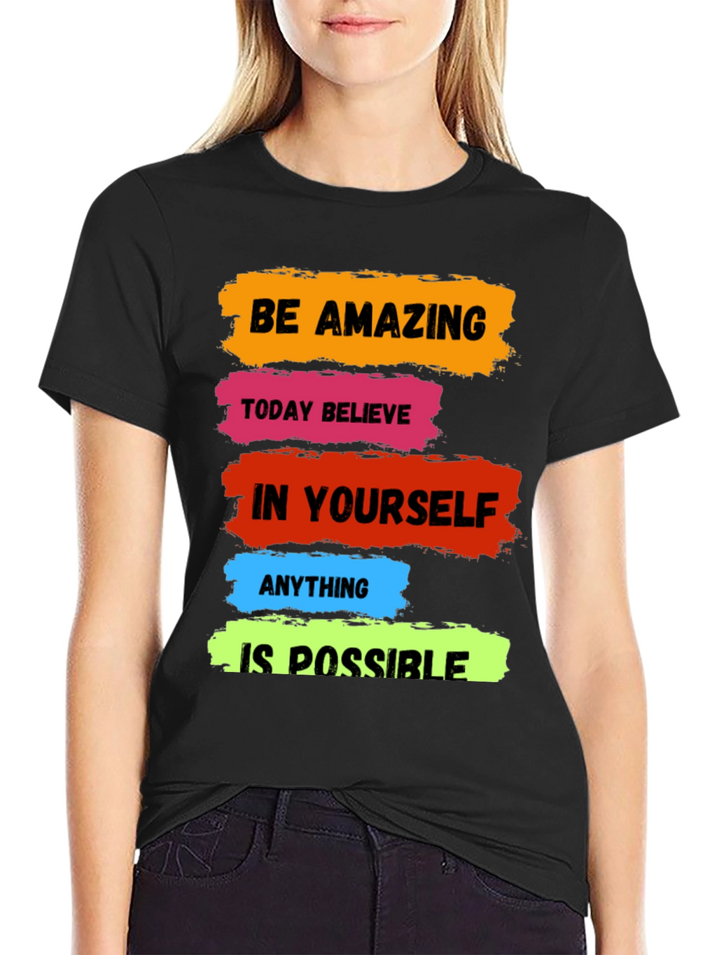Motivational T-Shirt: Be Amazing Believe Possible