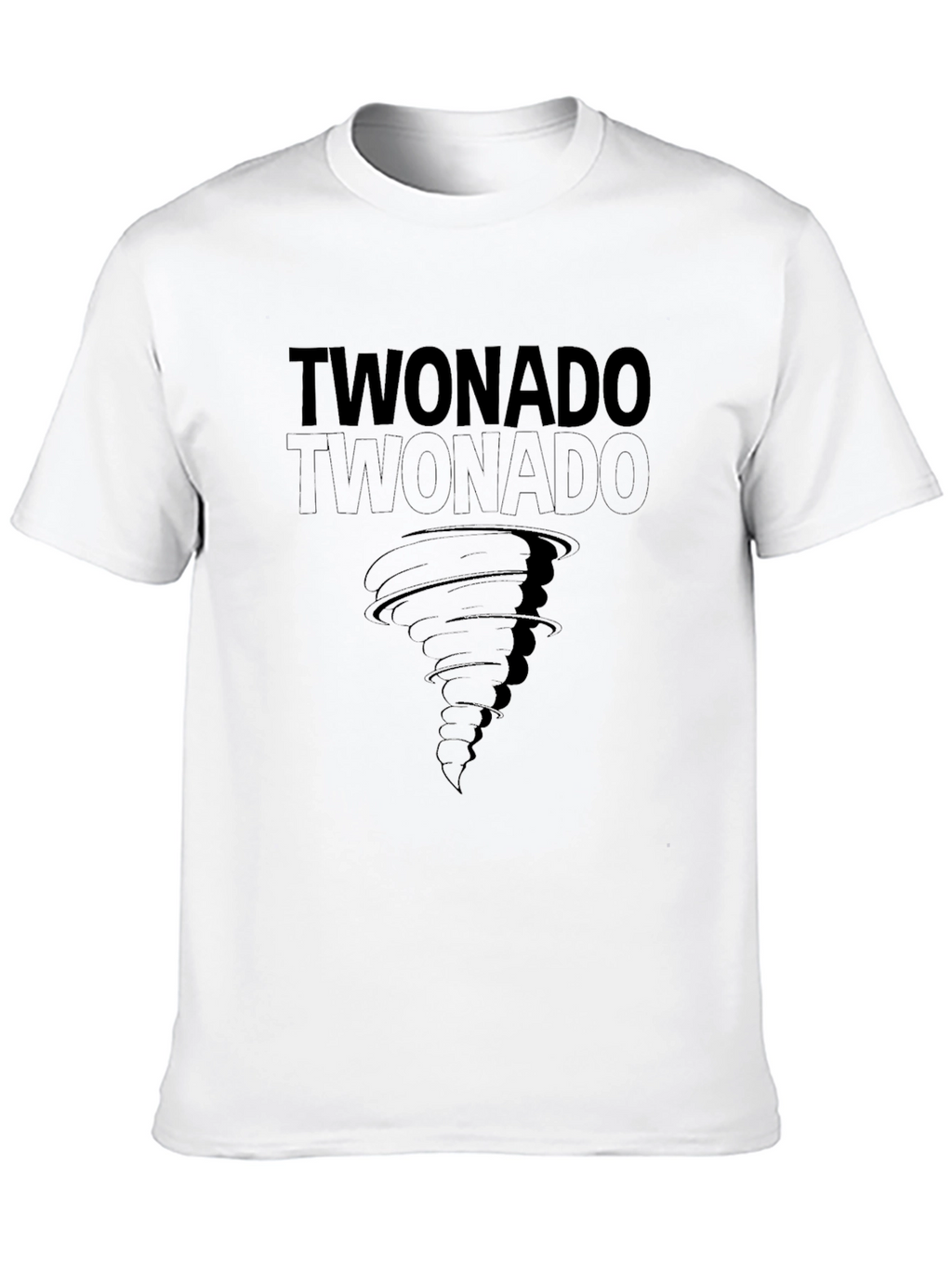 Twonado Tornado Graphic Print Black T-Shirt
