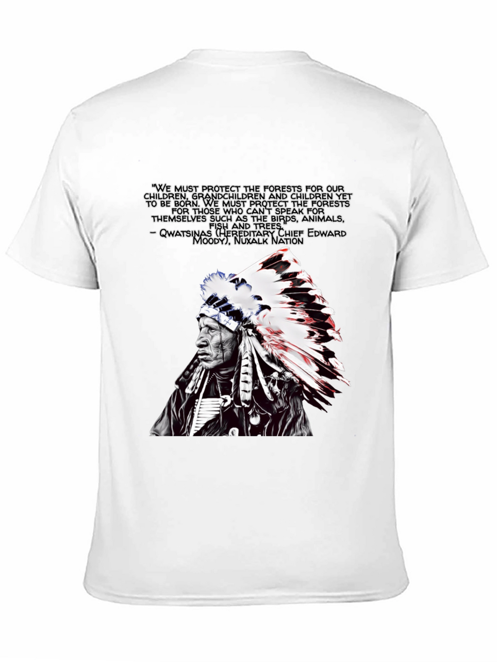 Native American Chief Graphic T-Shirt