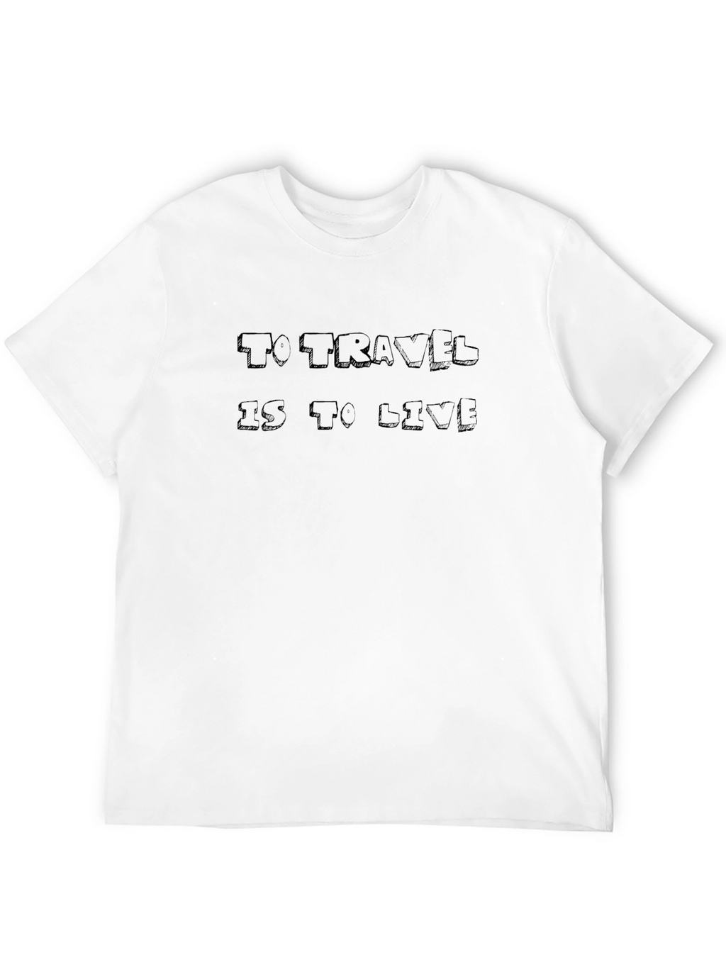 Travel Quote Black Graphic Tee Shirt