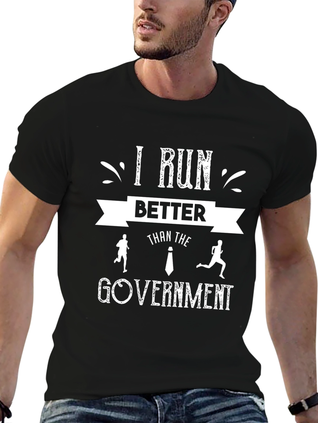 I Run Better Than The Government Graphic T-Shirt