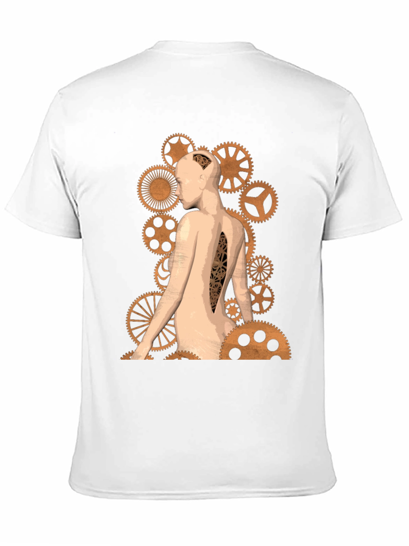 Steampunk Anatomy T-Shirt - Gear Design