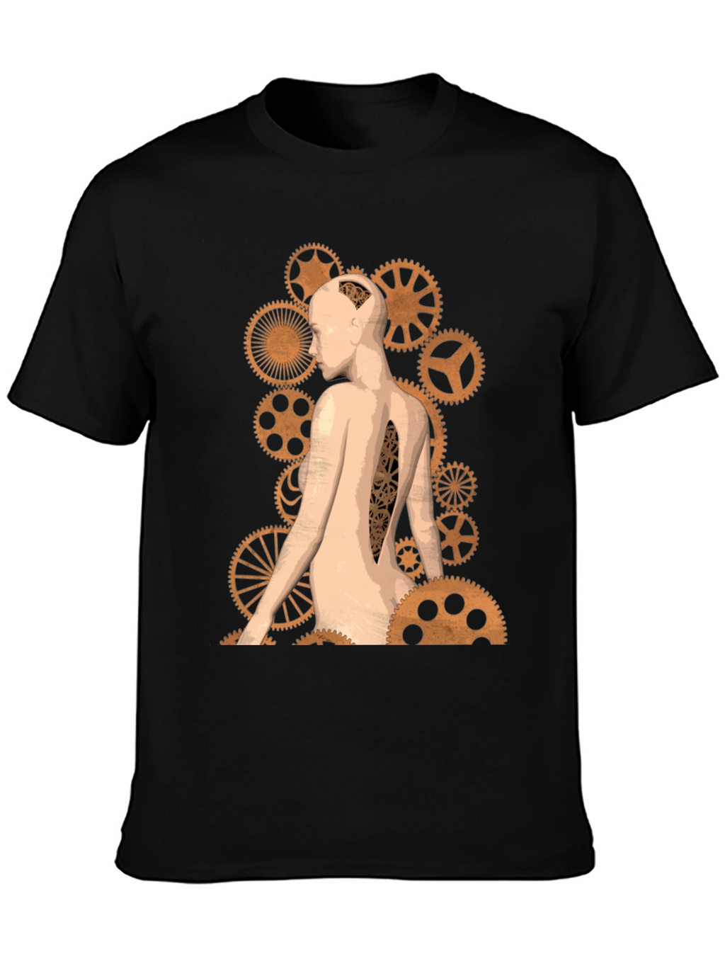 Steampunk Anatomy T-Shirt - Gear Design