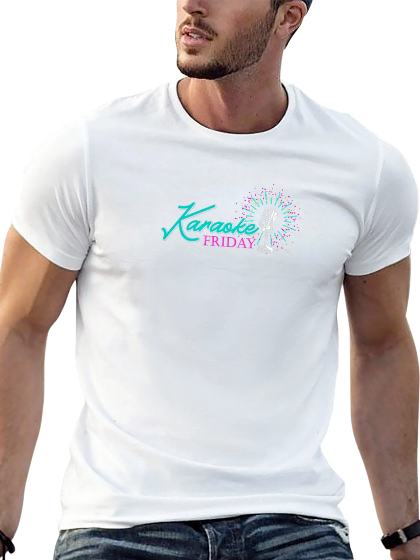 Karaoke Friday Black T-Shirt