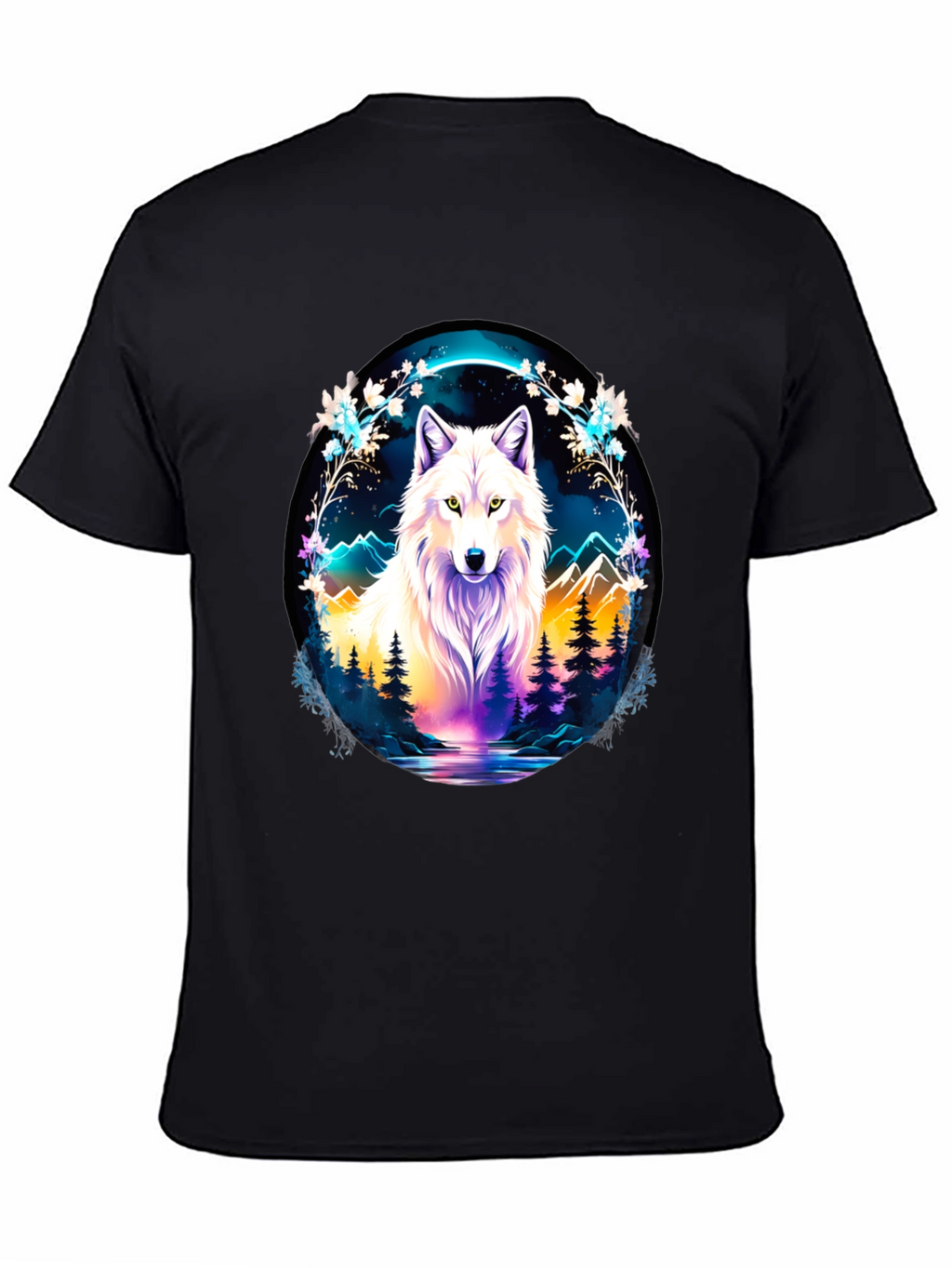 Wolf in Wilderness Graphic T-Shirt