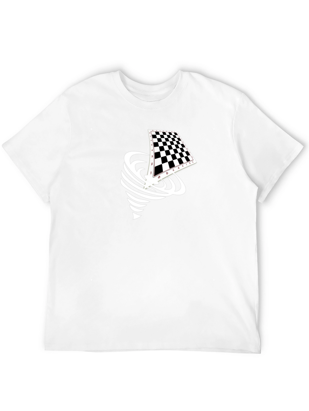 Chessboard Tornado Black Graphic Tee