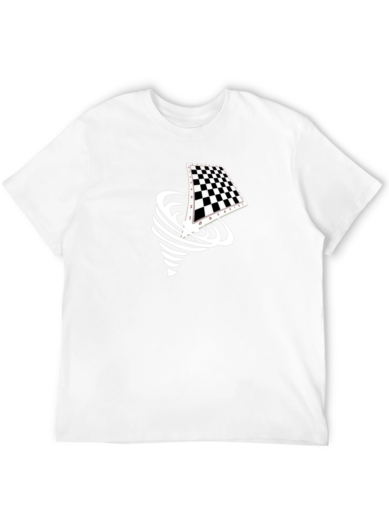 Chessboard Tornado Black Graphic Tee