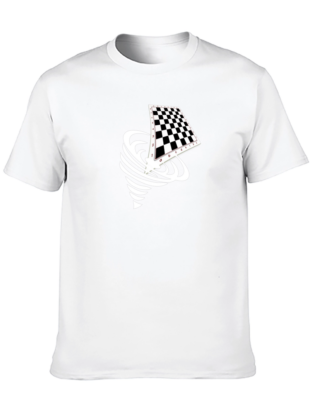 Chessboard Tornado Black Graphic Tee