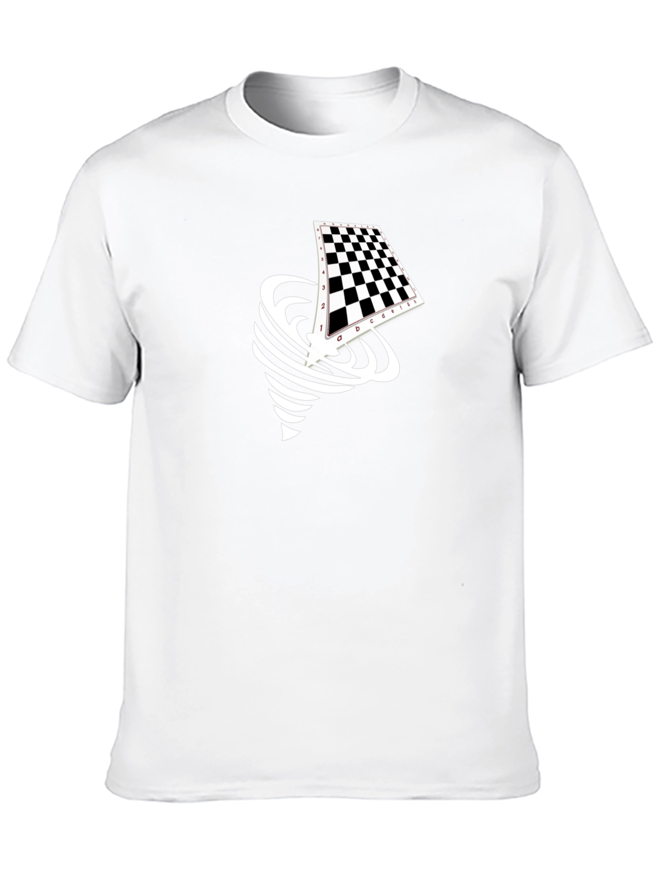 Chessboard Tornado Black Graphic Tee