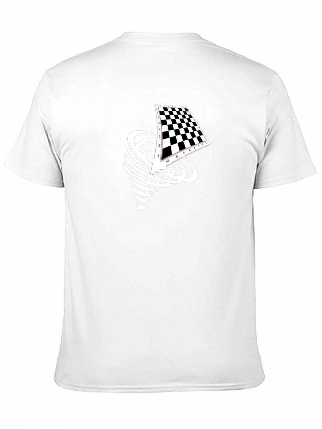 Chessboard Tornado Black Graphic Tee