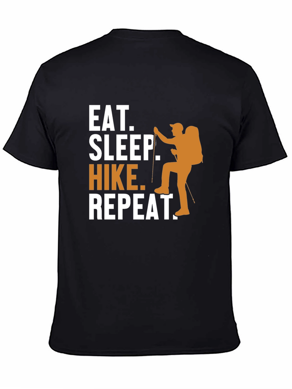 Eat Sleep Hike Repeat Black T-Shirt