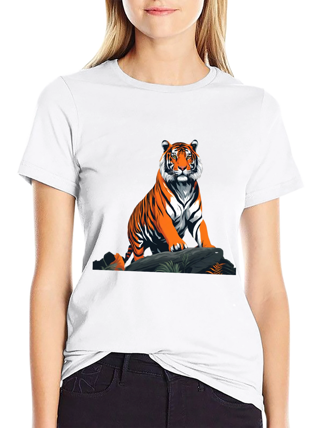 Tiger Graphic T-Shirt - Bold Animal Print Tee