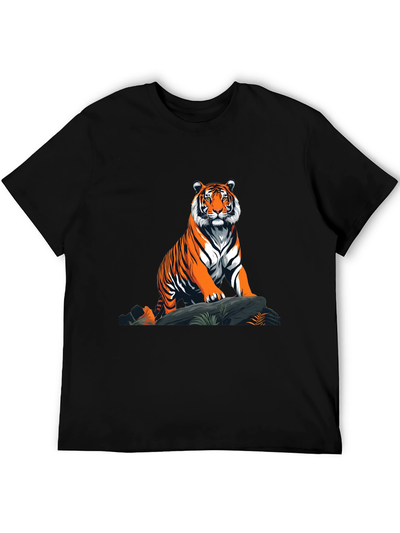 Tiger Graphic T-Shirt - Bold Animal Print Tee