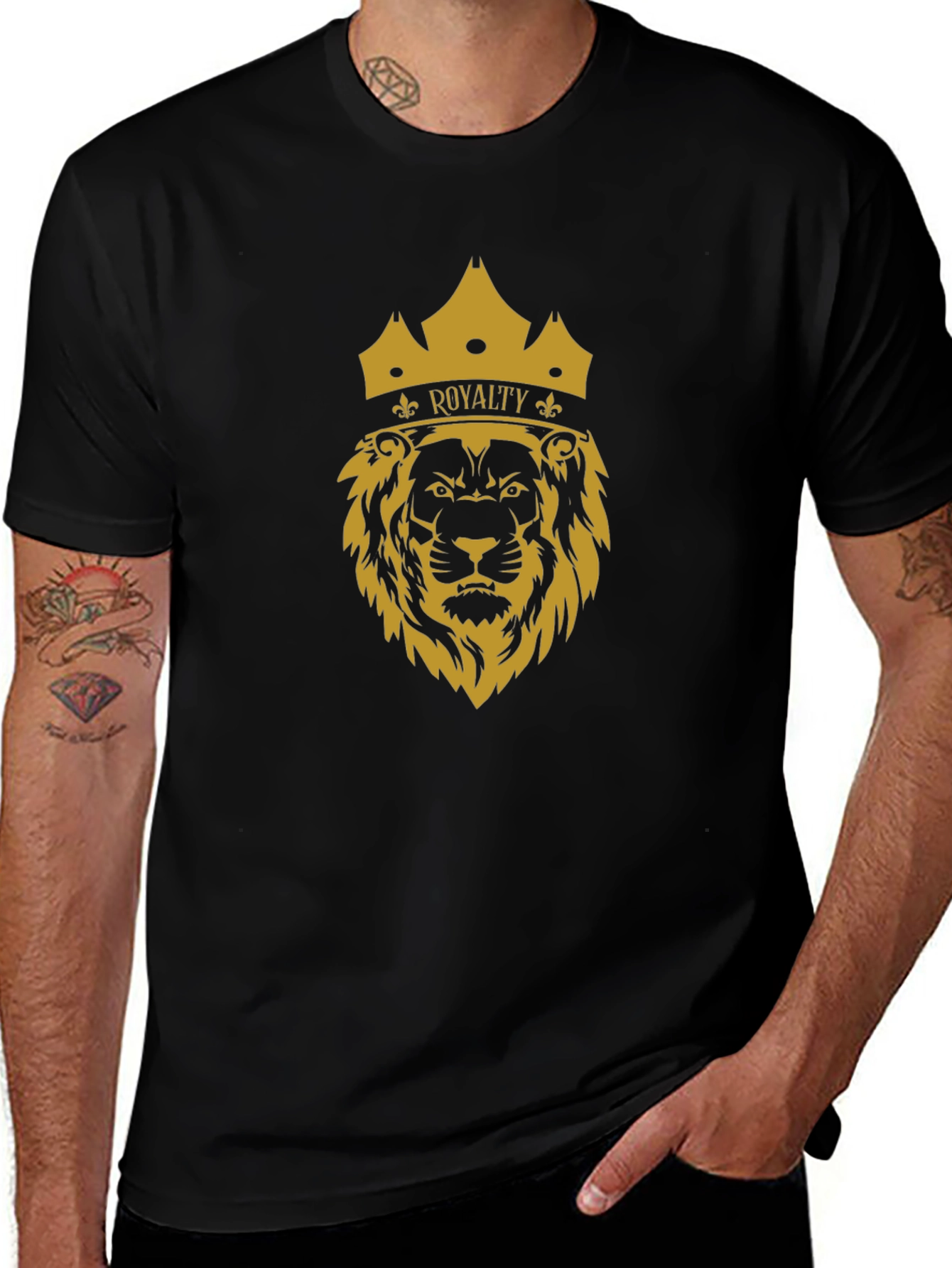 Lion Royalty Graphic T-Shirt