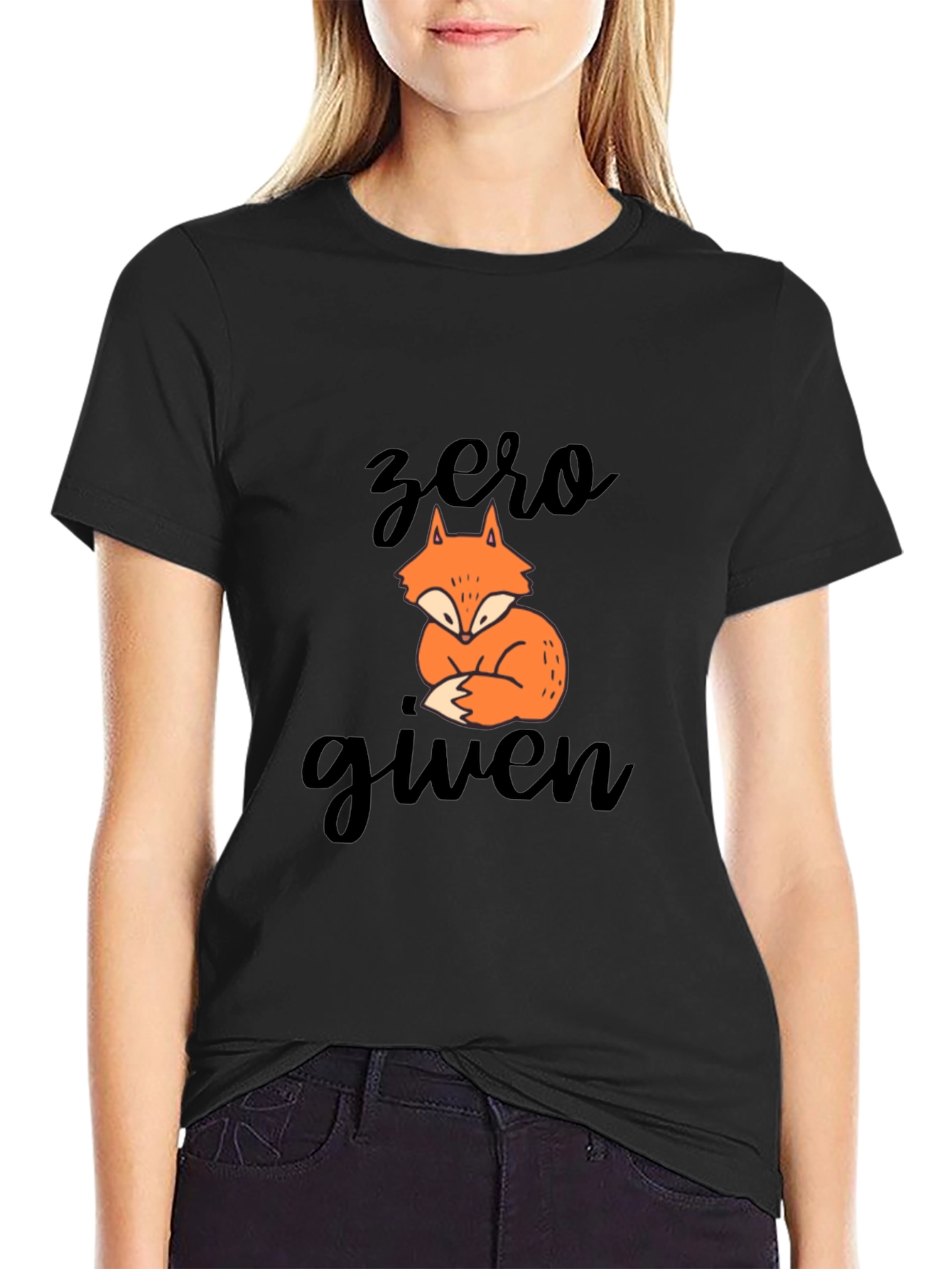 Zero Fox Given Graphic T-Shirt - Black Tee