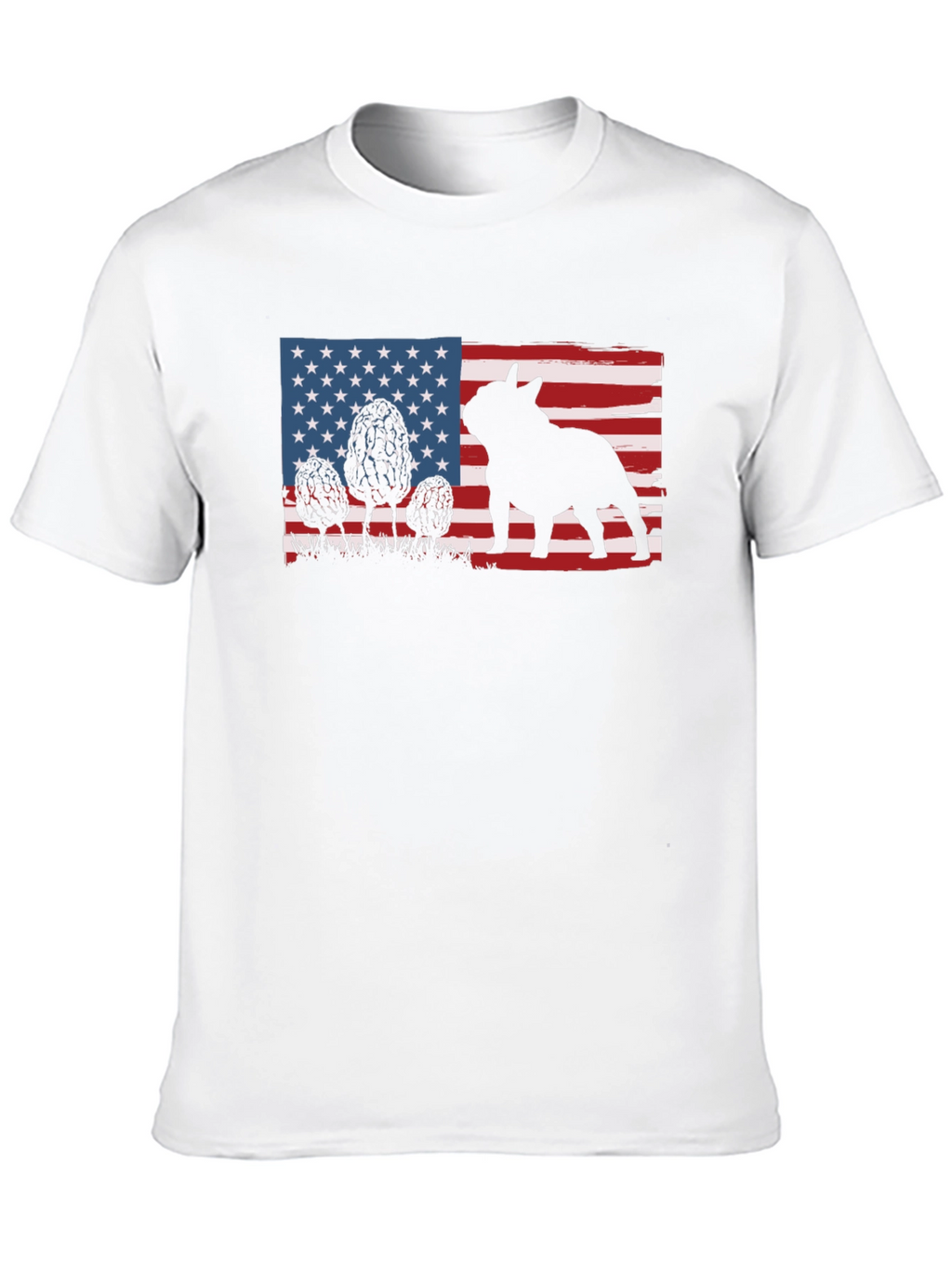 American Flag French Bulldog T-Shirt