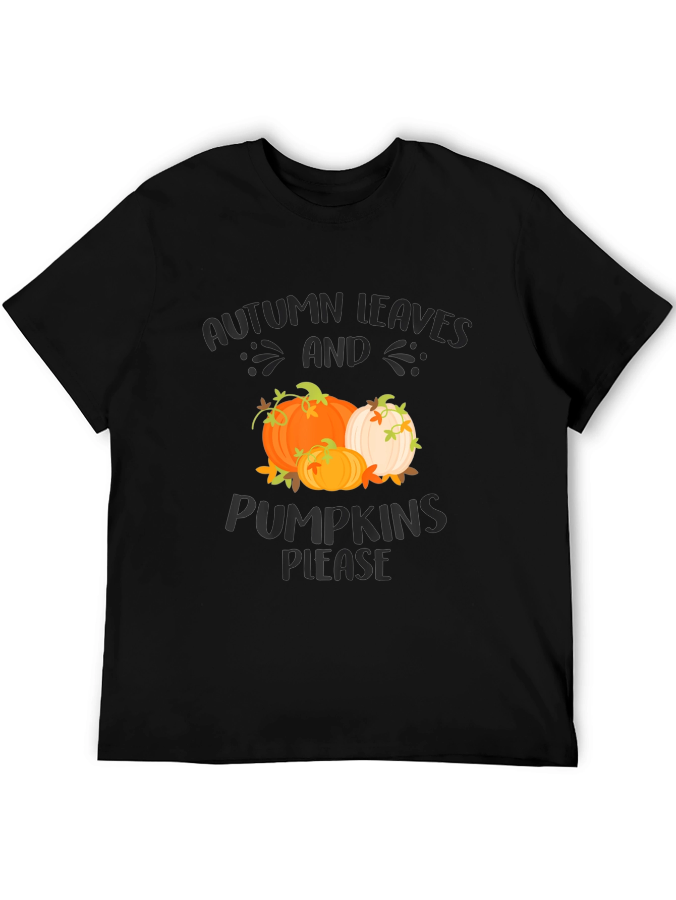 Autumn Leaves & Pumpkins Please Graphic Tee