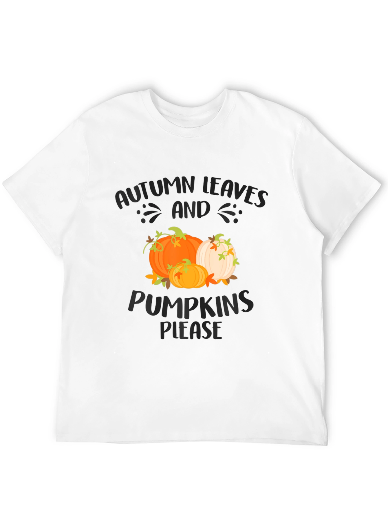 Autumn Leaves & Pumpkins Please Graphic Tee