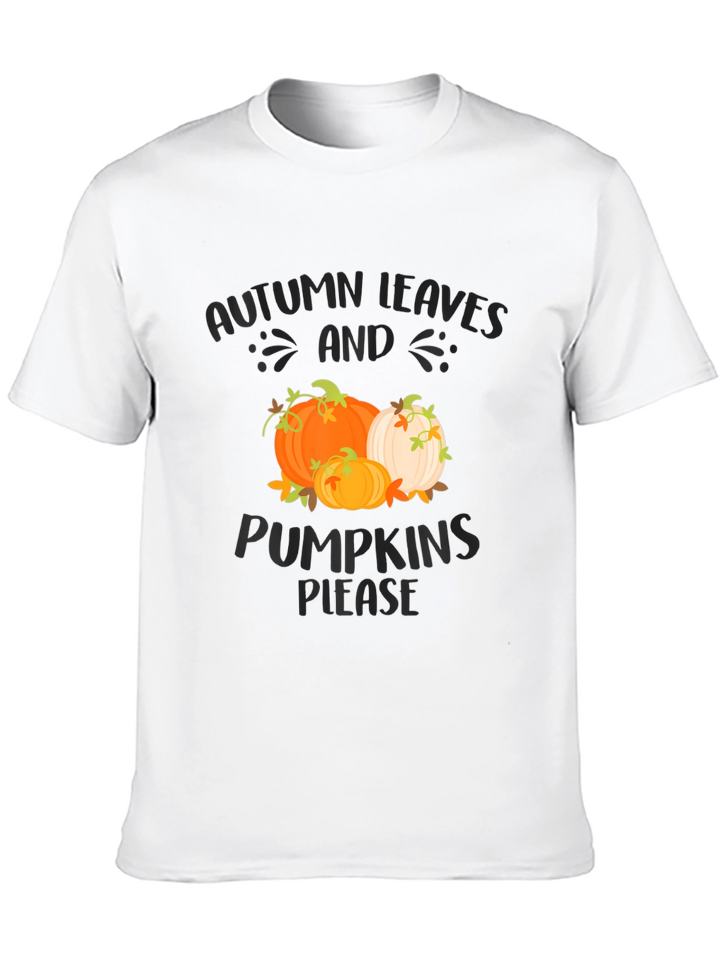 Autumn Leaves & Pumpkins Please Graphic Tee
