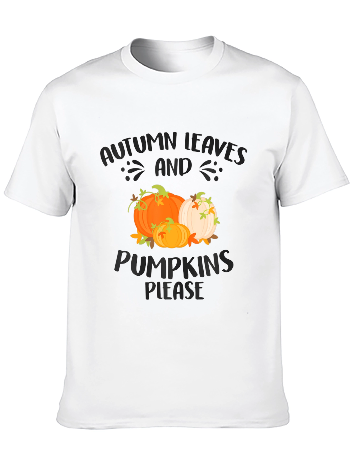 Autumn Leaves & Pumpkins Please Graphic Tee