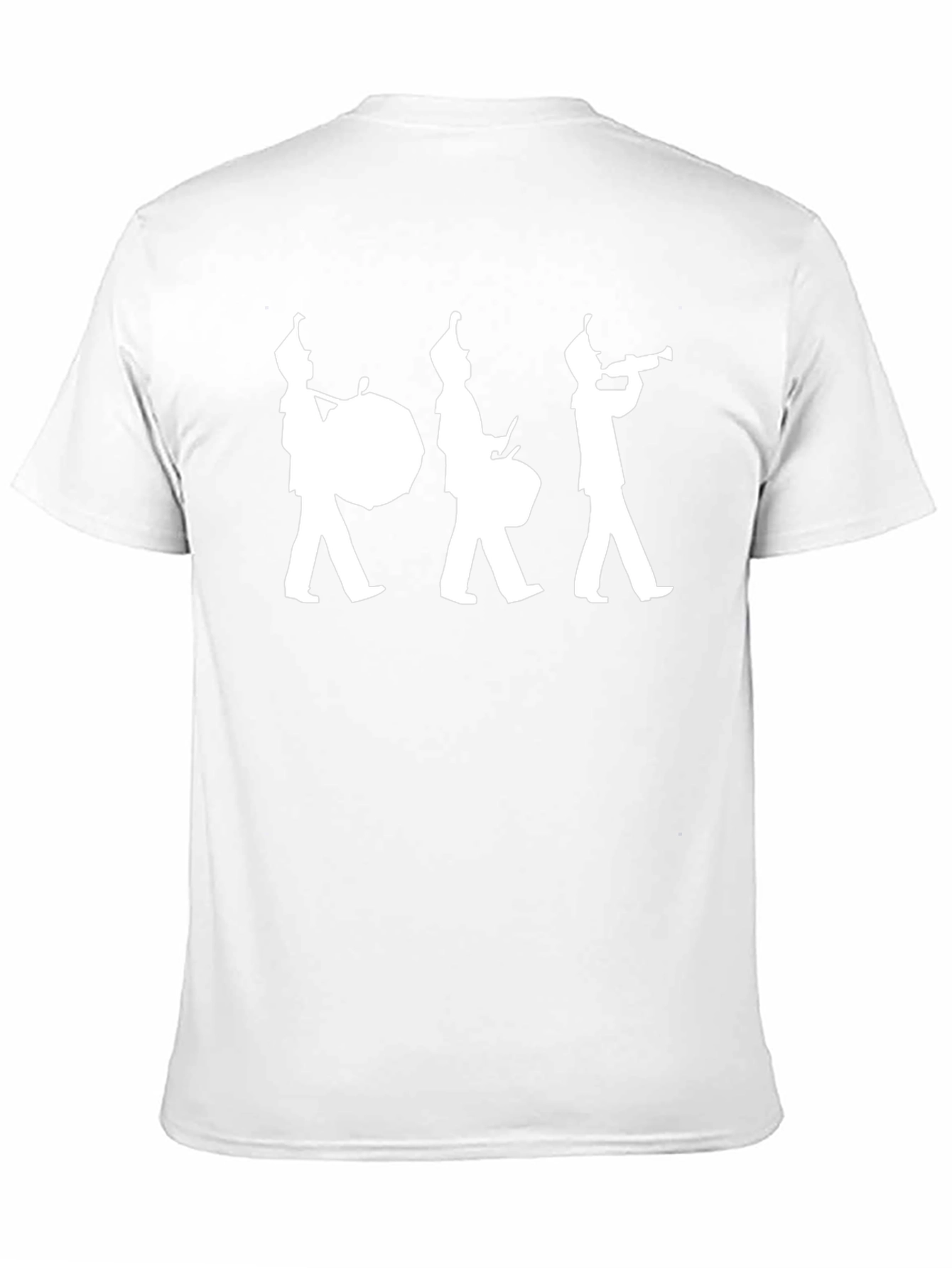 Marching Band Silhouette Black T-Shirt