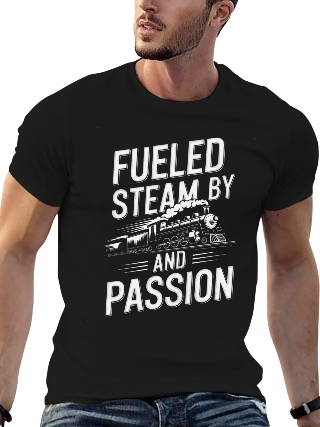 Fueled By Steam & Passion Black T-Shirt