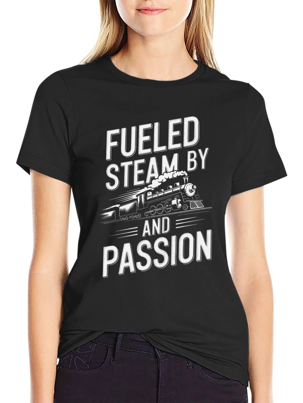 Fueled By Steam & Passion Black T-Shirt