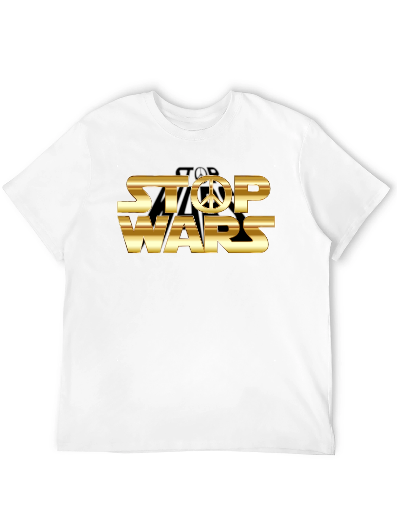 Stop Wars Peace Symbol Graphic T-Shirt
