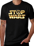 Stop Wars Peace Symbol Graphic T-Shirt