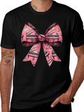 Piano Bow Graphic Tee - Unique Musical Style