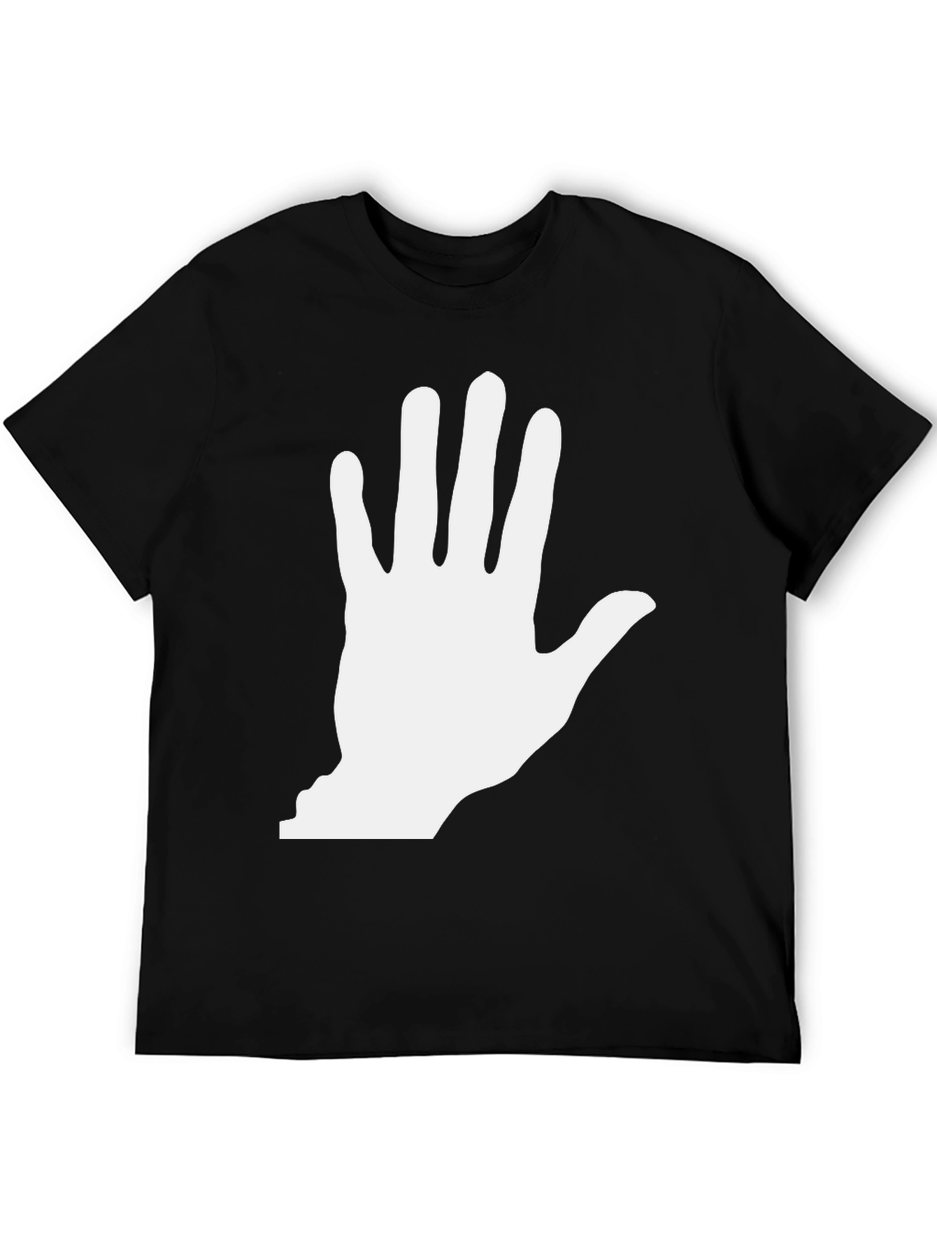 Statement Hand Graphic Black T-Shirt