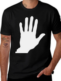 Statement Hand Graphic Black T-Shirt