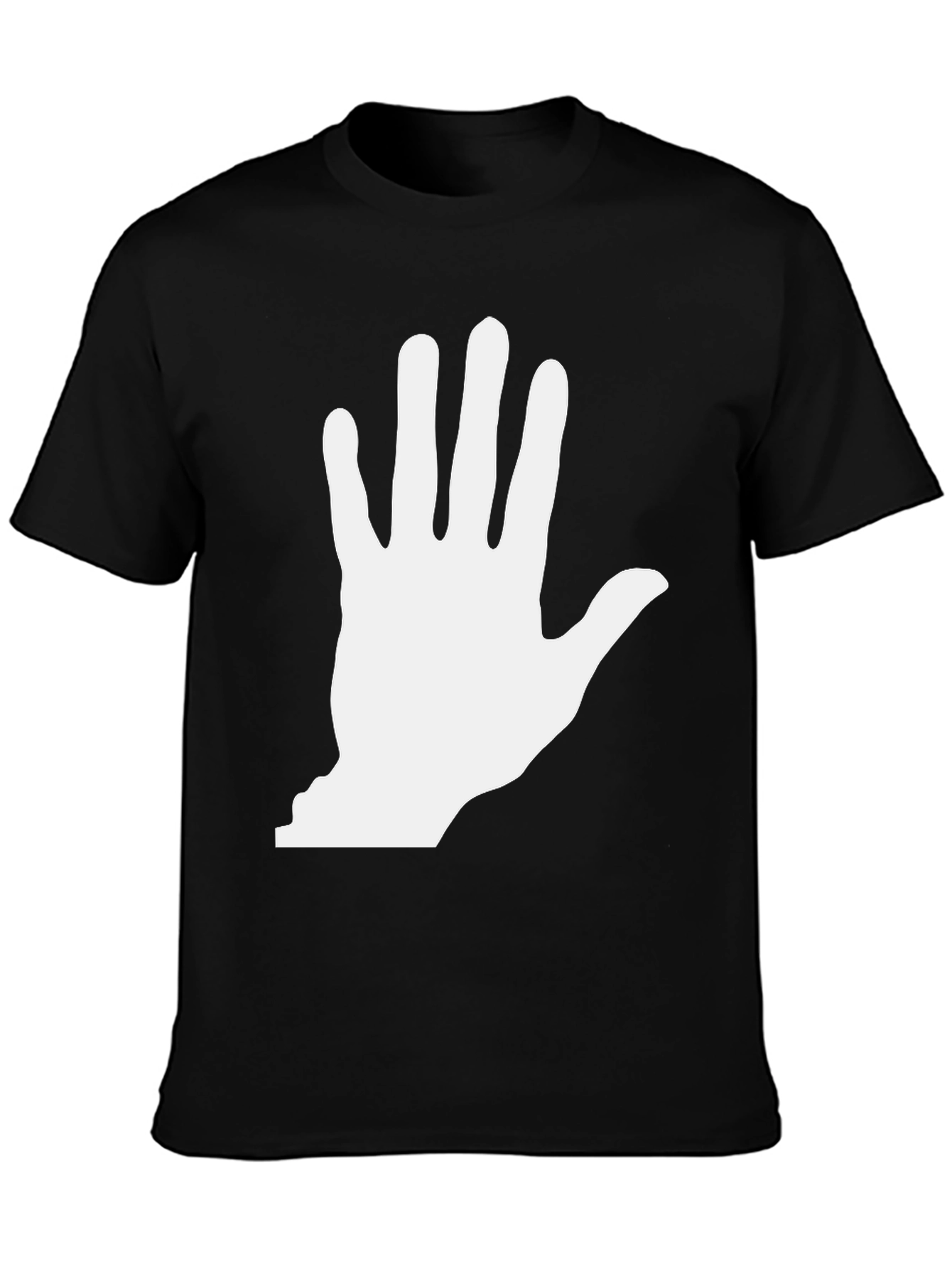 Statement Hand Graphic Black T-Shirt