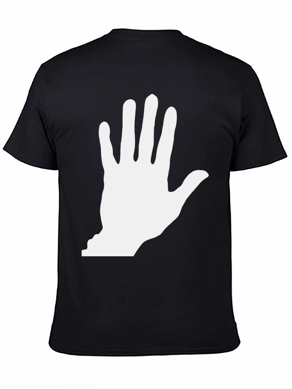 Statement Hand Graphic Black T-Shirt