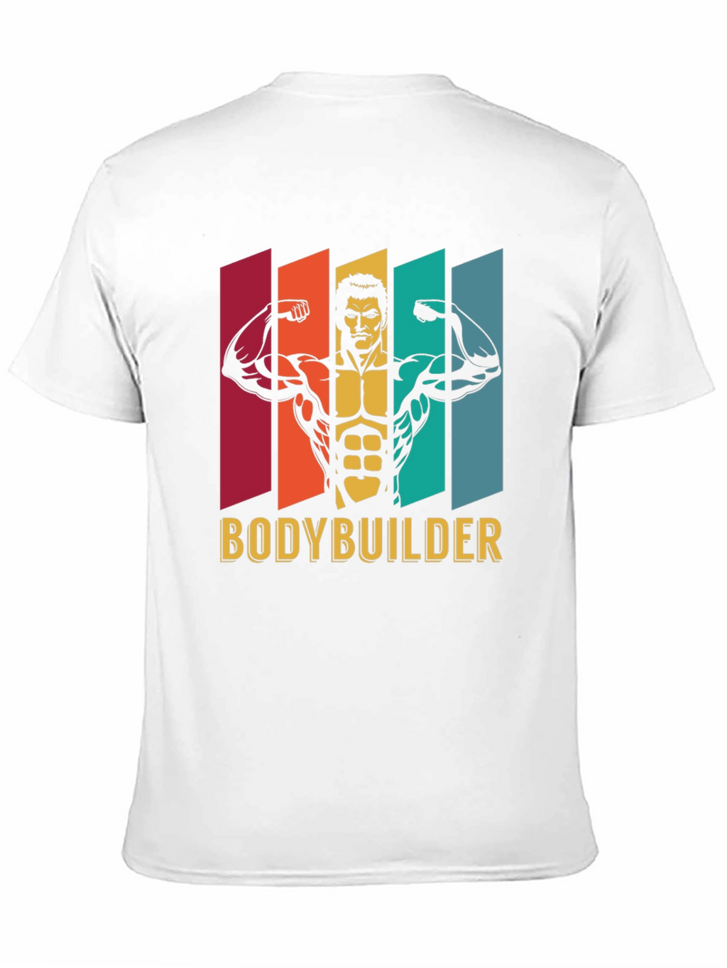 Bodybuilder Graphic Tee - Retro Gym Shirt