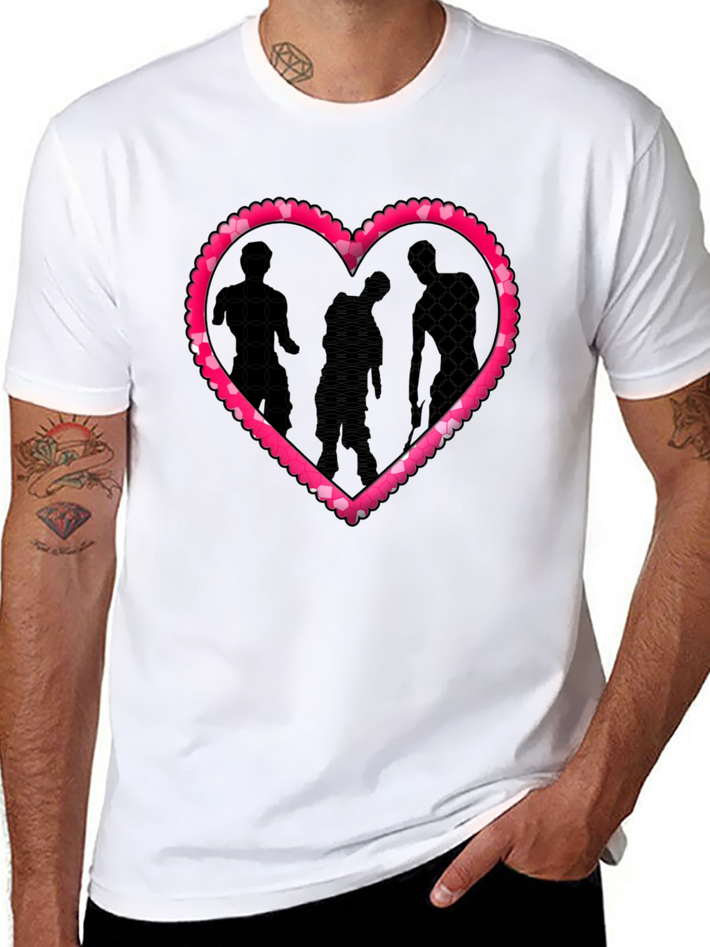 Zombie Heart Graphic T-Shirt - Valentines Day Tee