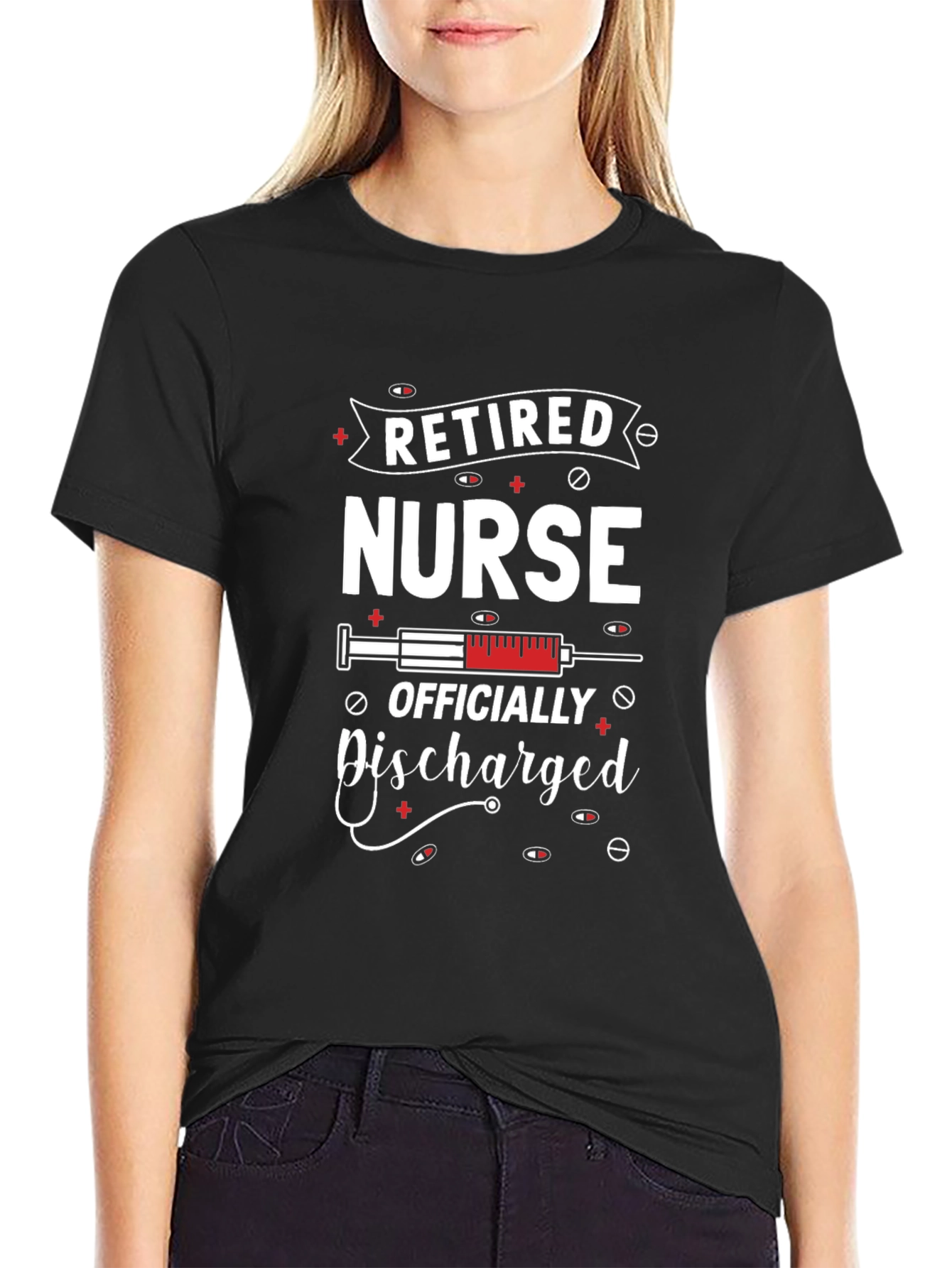 Retired Nurse T-Shirt - Officially Discharged