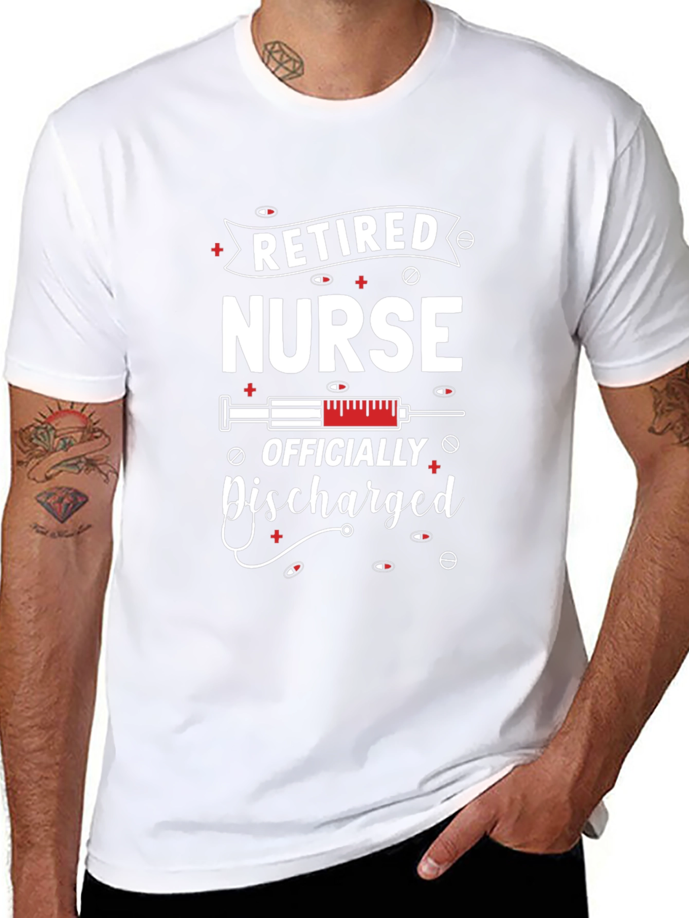 Retired Nurse T-Shirt - Officially Discharged