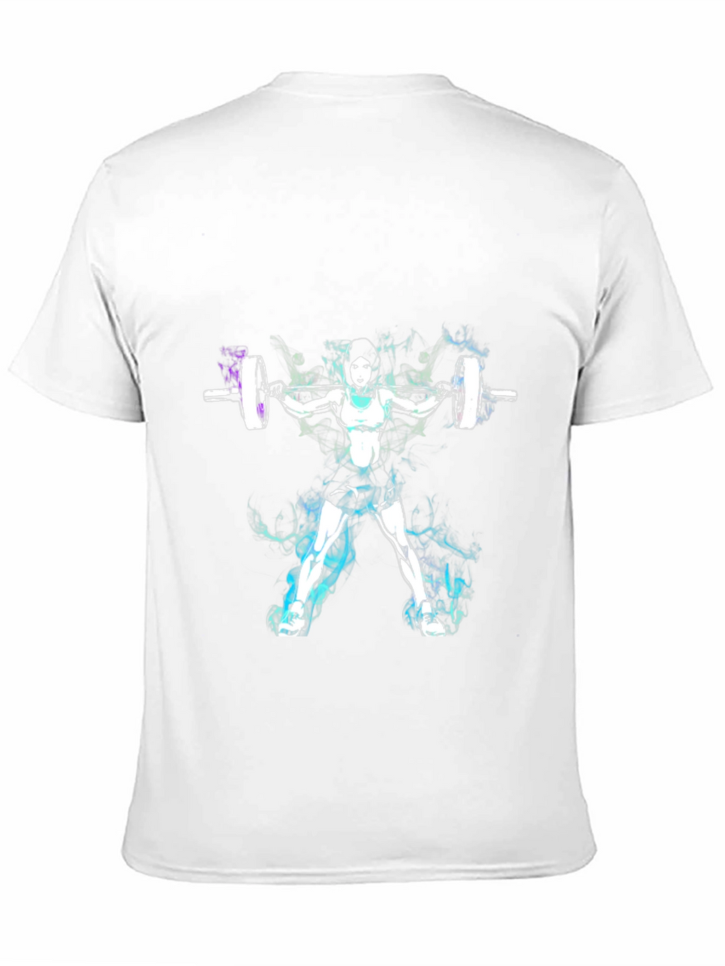 Weightlifting Woman Graphic Tee - Black Cotton Blend