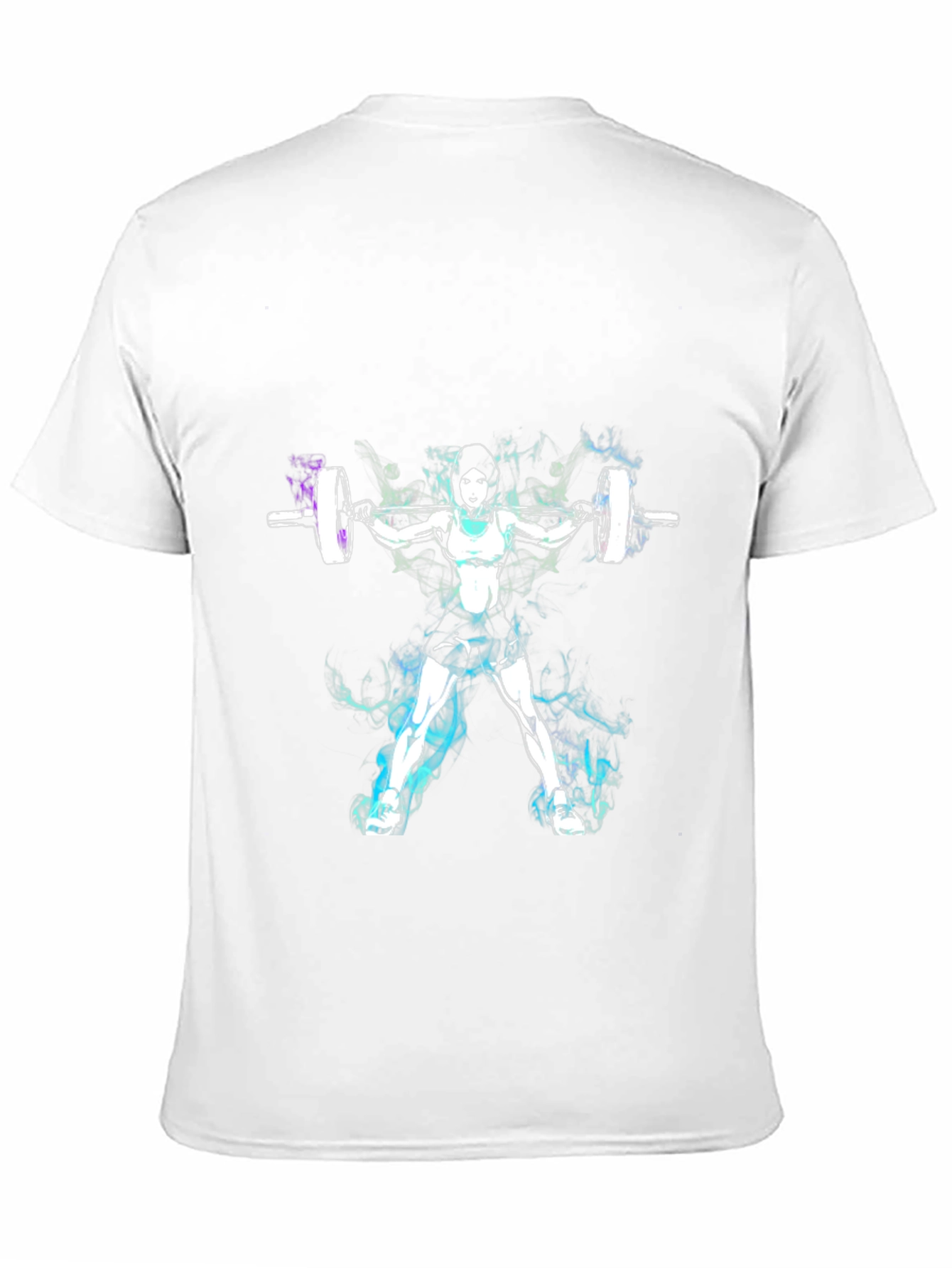 Weightlifting Woman Graphic Tee - Black Cotton Blend