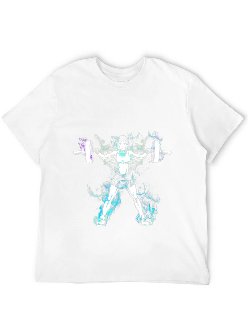Weightlifting Woman Graphic Tee - Black Cotton Blend