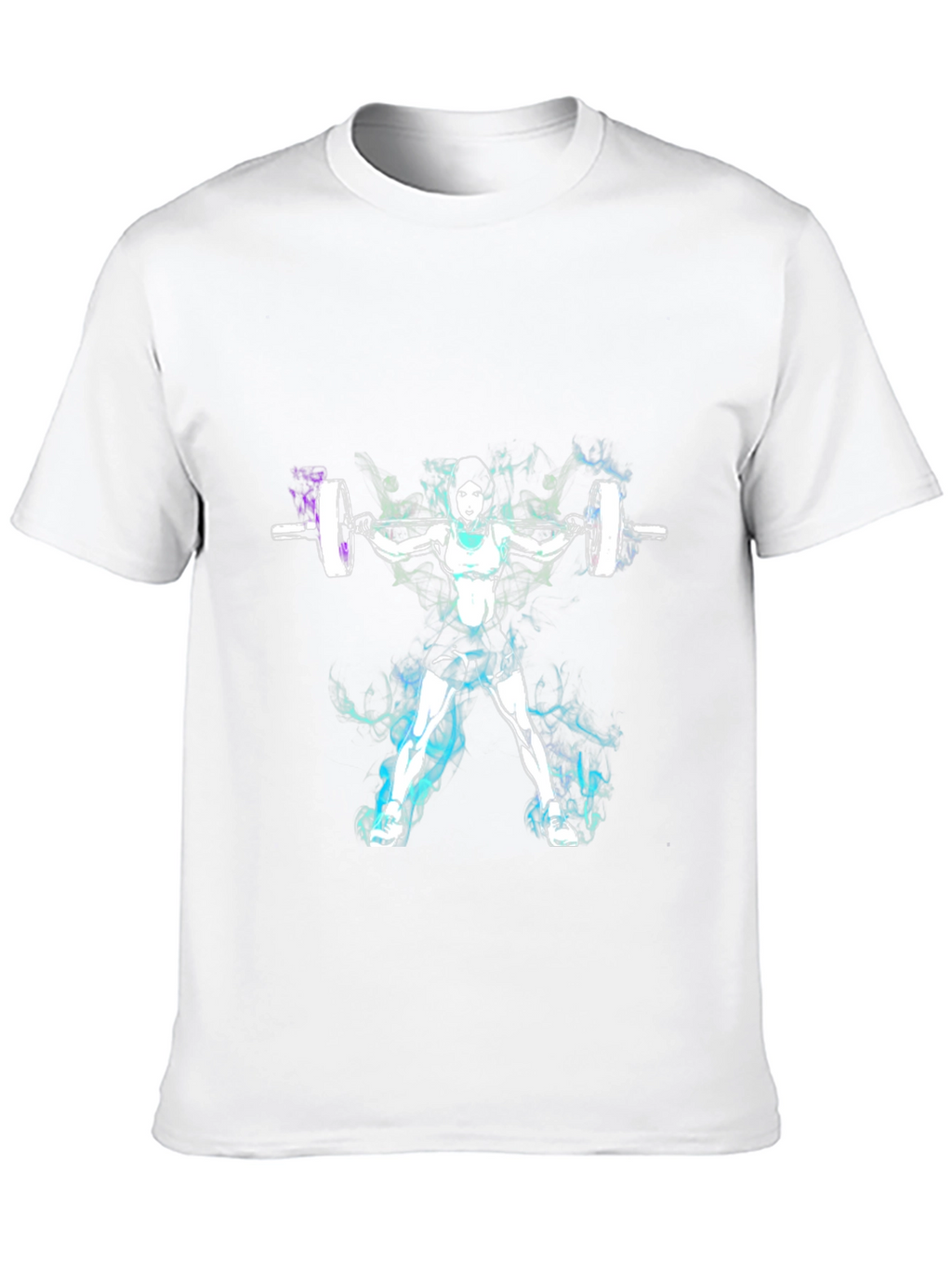 Weightlifting Woman Graphic Tee - Black Cotton Blend