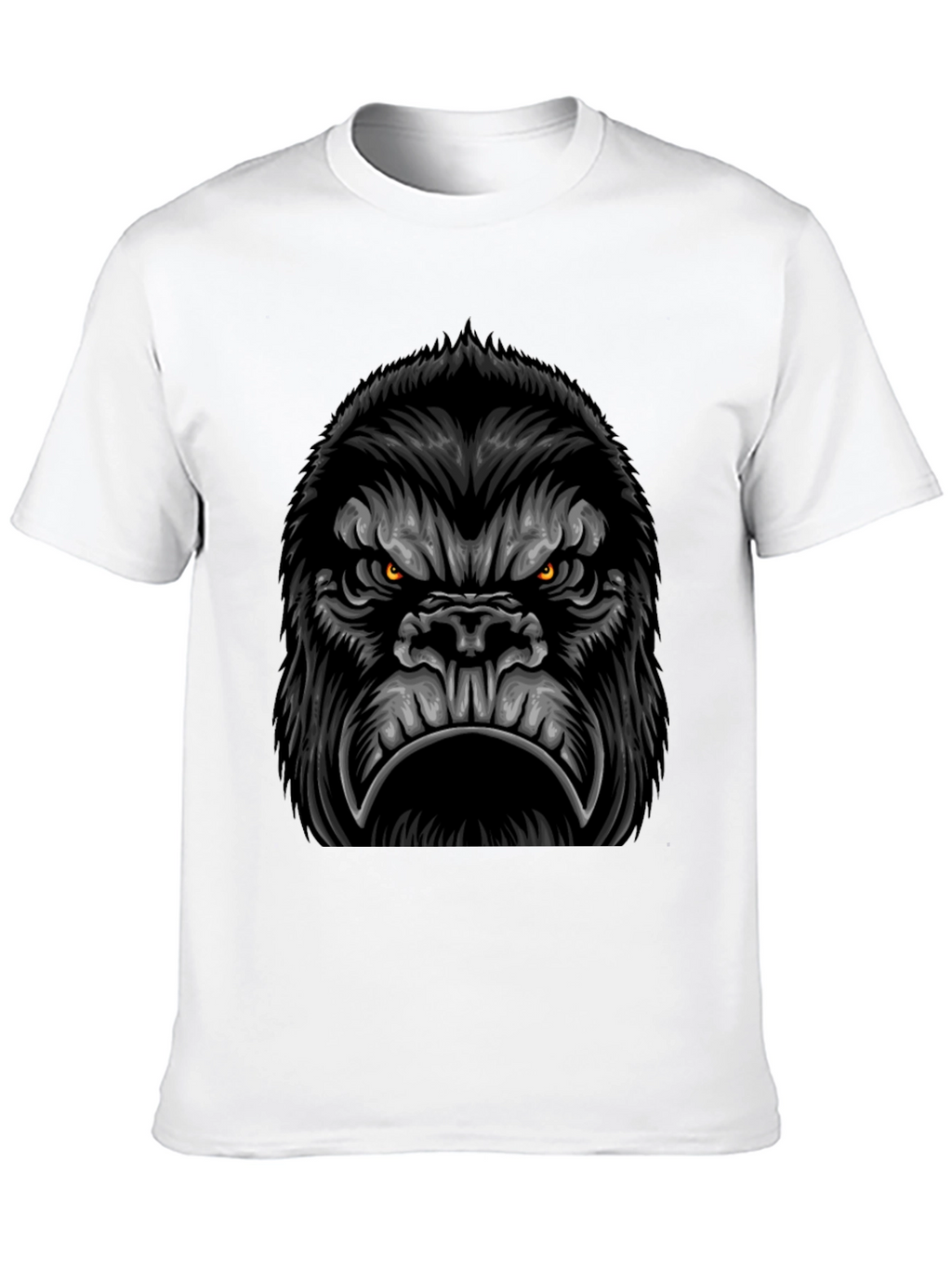 Mens Black Gorilla Graphic Tee