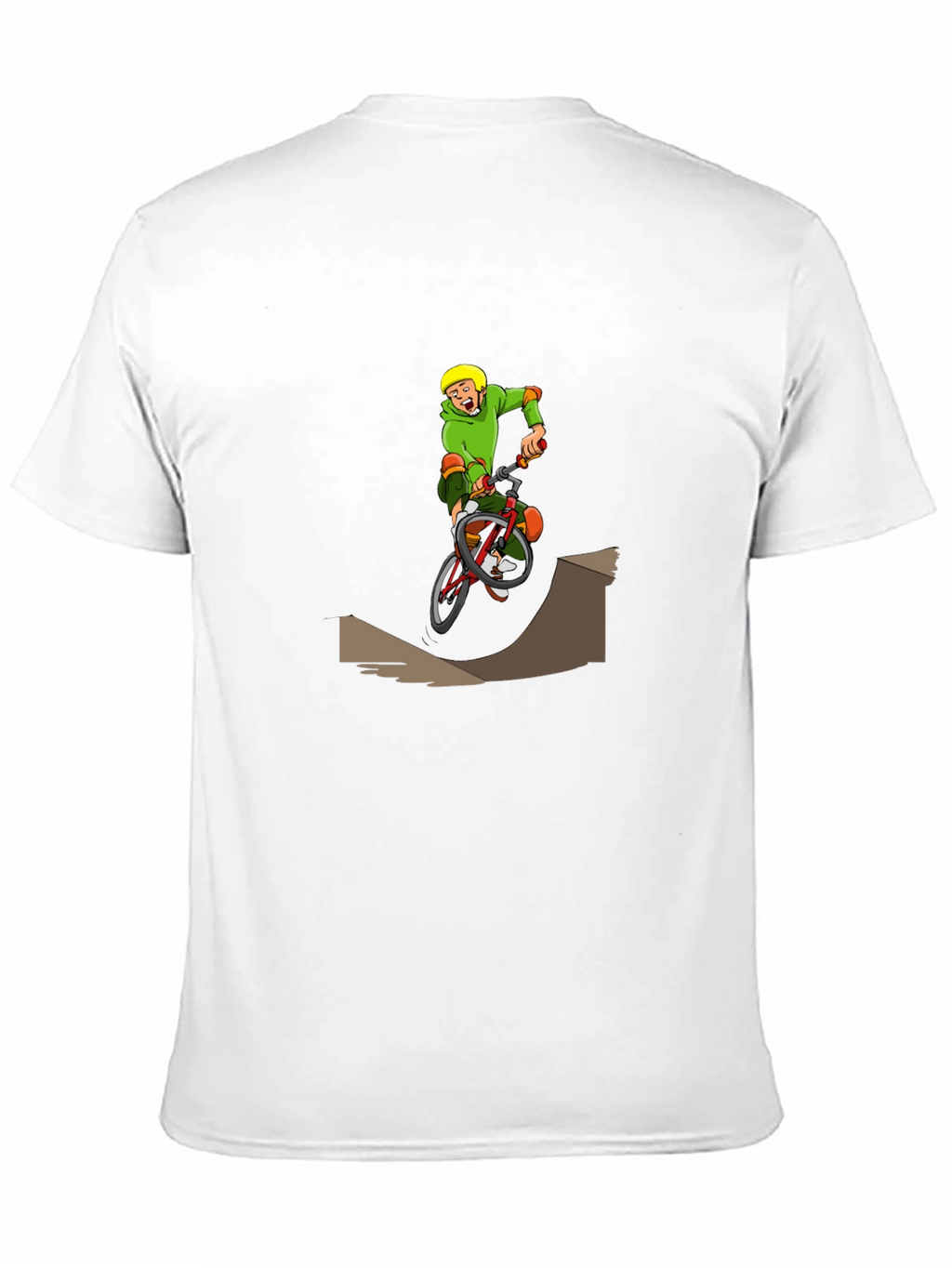 BMX Cartoon Graphic T-Shirt - Black