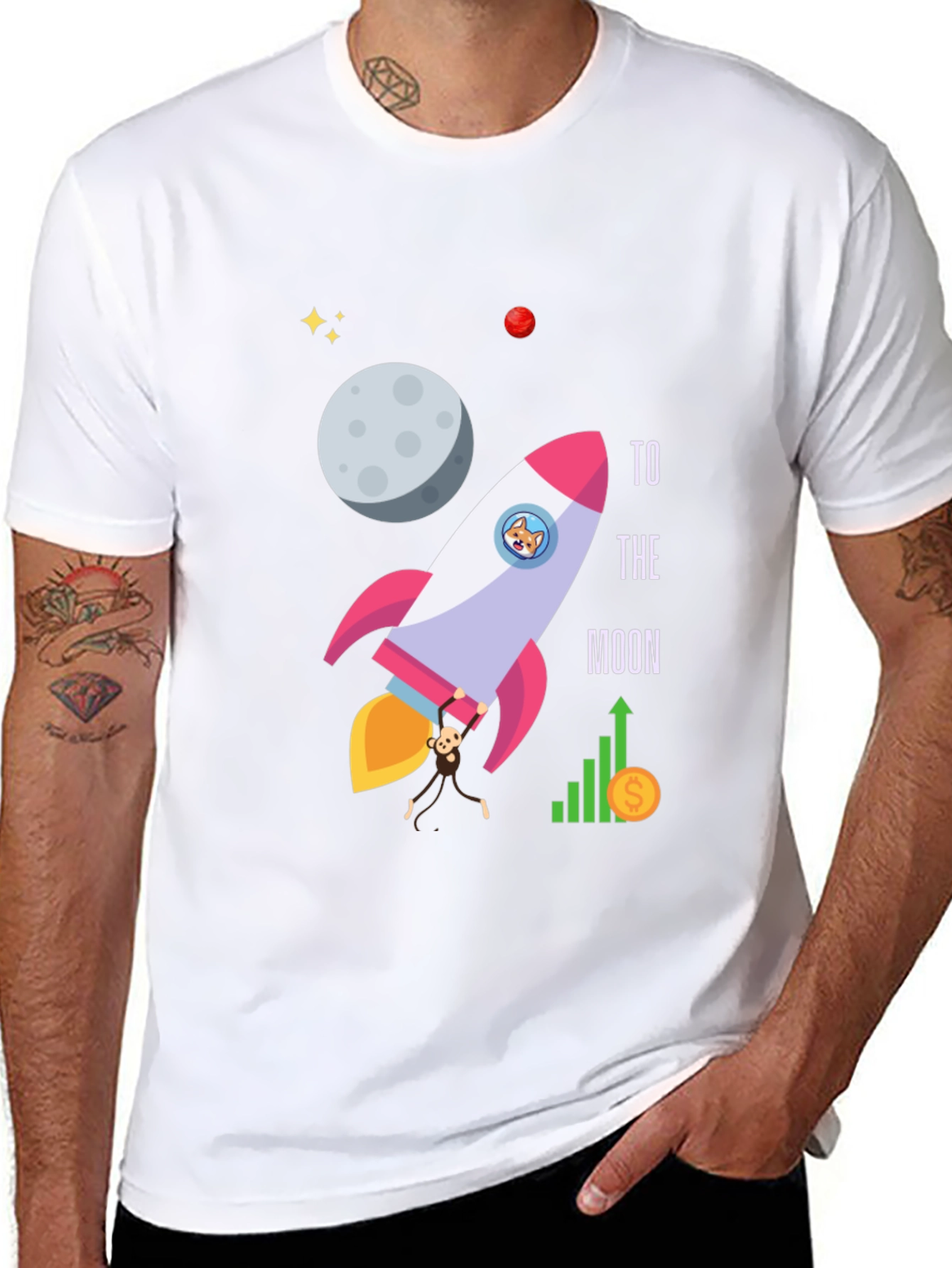 To The Moon Graphic T-Shirt